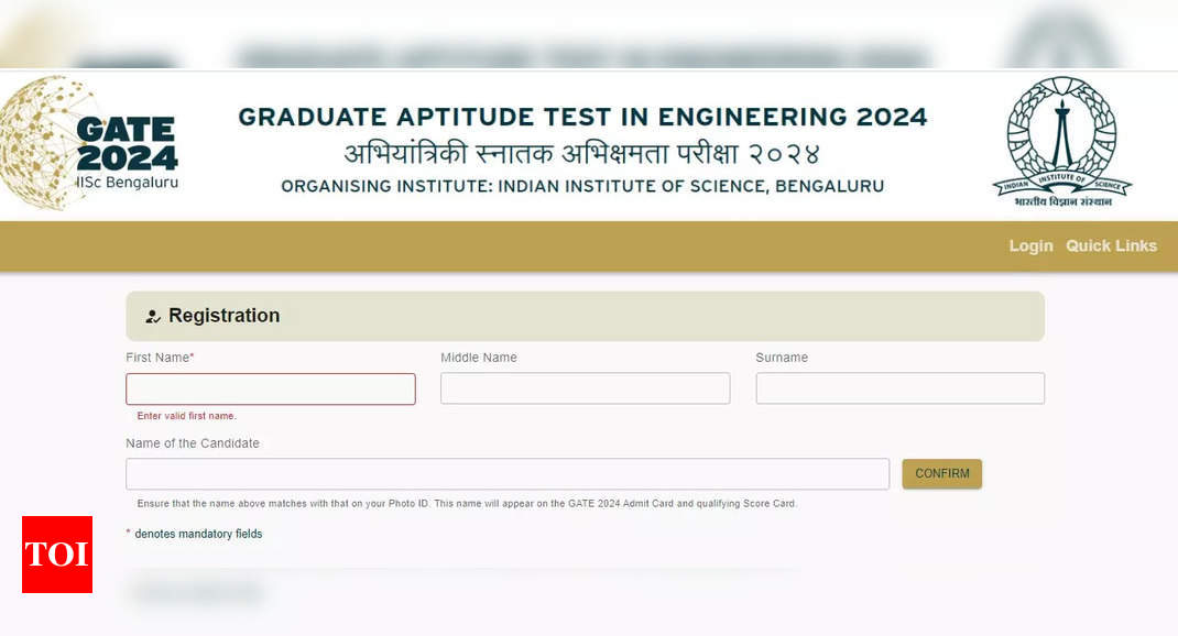 Time To Register GATE 2024 registration deadline extended to October 5, how to apply ...
