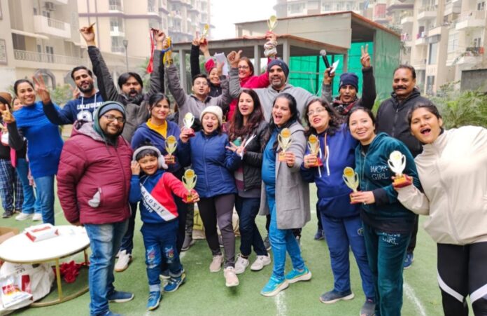 Samruddhi Grand Avenue Society celebrates Sports Day, residents enthusiastically