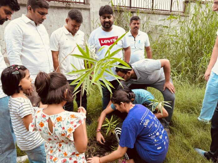 Plantation drive, conducted ,JP Aman Society