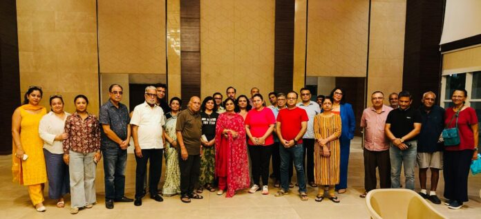 Vandana Tripathi, IAS, ACEO Noida Authority, interacting with residents of Prateek Edifice during the जन संवाद at Club Edifico on August 19, 2025. Vandana Tripathi, IAS, ACEO Noida Authority, interacting with residents of Prateek Edifice during the जन संवाद at Club Edifico on August 19, 2025.
