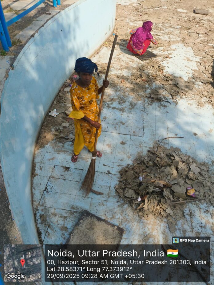 Residents urge Noida Authority for daily cleaning and proper maintenance of toilets.