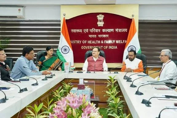 Union Health Minister J.P. Nadda chairs a high-level meeting in New Delhi with NCR officials to review dengue preparedness Union Health Minister J.P. Nadda chairs a high-level meeting in New Delhi with NCR officials to review dengue preparedness