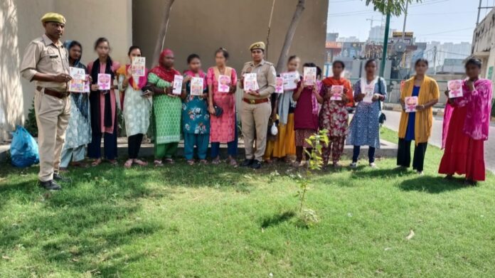 Gautam Buddh Nagar Police, under Mission Shakti 5.0, educating schoolgirls and local women about safety, cyber security, and women empowerment, while also promoting environmental awareness through tree plantation. Gautam Buddh Nagar Police, under Mission Shakti 5.0, educating schoolgirls and local women about safety, cyber security, and women empowerment, while also promoting environmental awareness through tree plantation.
