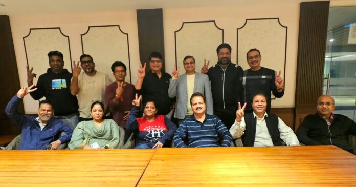 Newly elected AOA Executive Board of Mahagun Mirabella, Sector 79, after the successful completion of elections.” Newly elected AOA Executive Board of Mahagun Mirabella, Sector 79, after the successful completion of elections.”