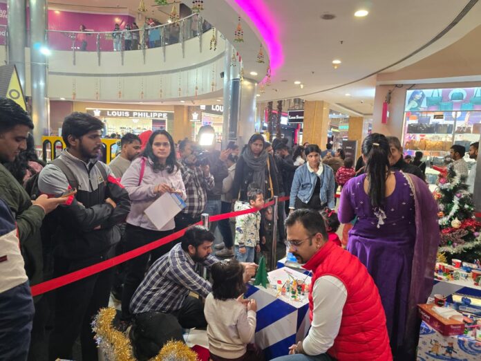 Little hands, big imagination. Christmas celebrations turned into a canvas of happiness