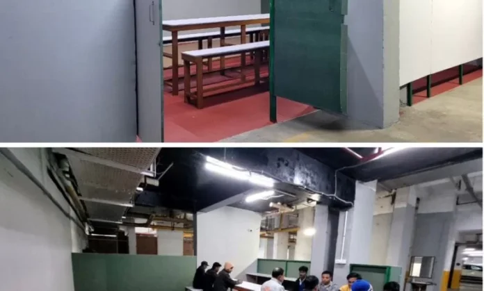 Exotica Fresco AOA sets up dedicated lunch area to ensure dignity and better working conditions for maintenance staff.