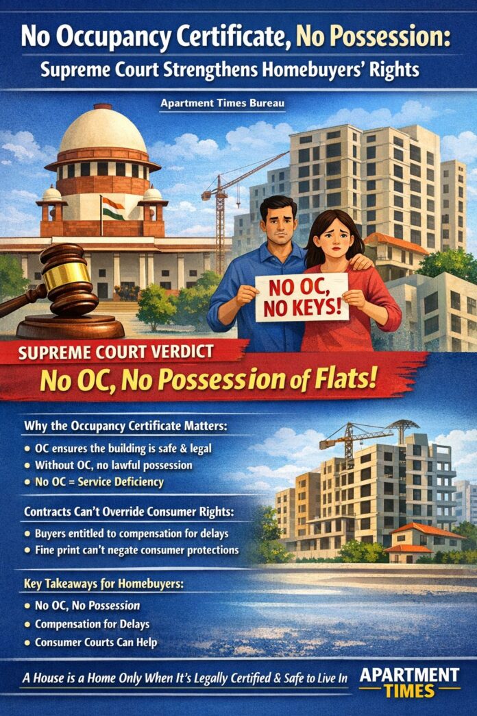 No Occupancy Certificate, No Possession: Supreme Court Strengthens Homebuyers’ Right
