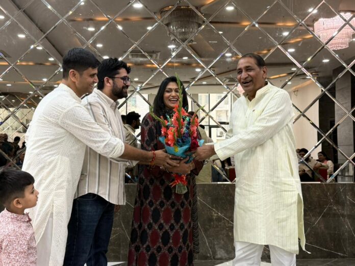 Residents of Cherry County Society celebrate International Women’s Day with MLA Tejpal Nagar, honouring women’s contributions through awards, Zumba sessions and community activities.