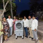 RWA installs coolers for security guards in Beta 1, providing relief amid rising heat and mosquito menace.