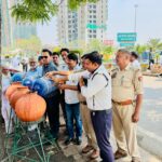A refreshing act of public service: Earthen pot water booth launched at Pari Chowk amid rising temperatures.