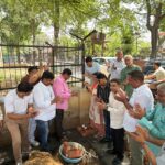 RWA Beta-1 members perform traditional rituals and inaugurate the long-awaited park construction project opposite Officers Colony in Greater Noida.