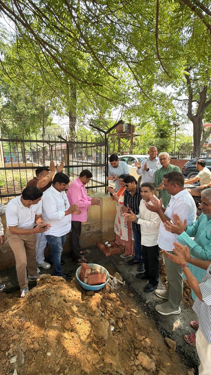 RWA Beta-1 members perform traditional rituals and inaugurate the long-awaited park construction project opposite Officers Colony in Greater Noida.