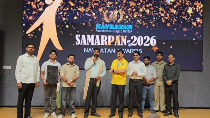 Sachin Gupta, Founder and Director of YSS Foundation, honoured with the prestigious “Shri F.B. Nigam Memorial Award – 2026” by Navratna Foundations for his remarkable contribution towards environmental protection, Swachh Yamuna Mission and social awareness campaigns.