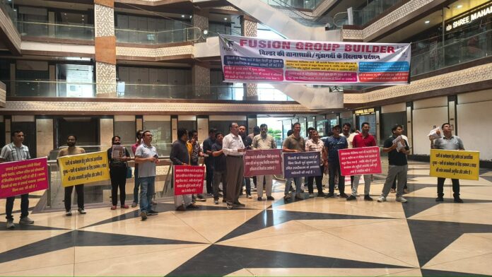 Shopkeepers and buyers protest at Uferia Mall over alleged illegal charges, poor maintenance and security concerns; authorities urged to take immediate action.