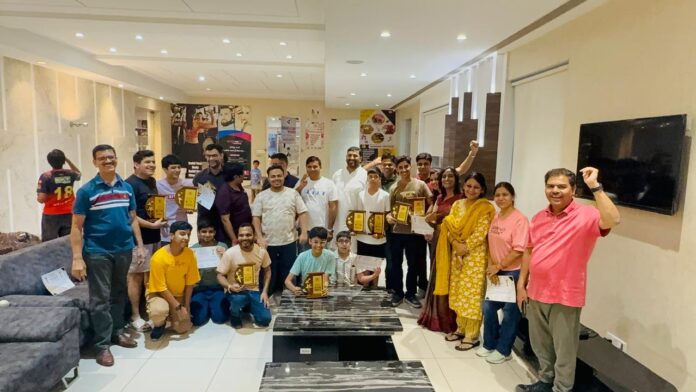 Residents and players celebrate sportsmanship and community bonding during the grand table tennis tournament organised at Arihant Arden Society. The event witnessed enthusiastic participation across multiple categories and concluded with winners being honoured by the AOA.