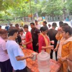 Residents of LIG Udyog Vihar Sector-82 organised a sweet water and sharbat distribution drive on the occasion of Vaishnav Ekadashi, spreading the message of humanity, unity and community service amid the scorching summer heat.