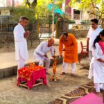 Residents participate in the inaugural session of the five-day free obesity prevention yoga camp organised in Sector 51, Noida under the guidance of Bharatiya Yog Sansthan with support from the RWA.