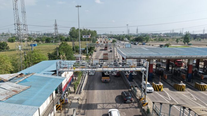 Barrier-less highway travel begins: NHAI has launched the Multi-Lane Free Flow (MLFF) tolling system at Gharaunda Toll Plaza on NH-44, enabling seamless FASTag-based toll collection without stopping, reducing congestion, saving fuel and improving commuter convenience.