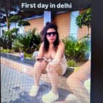 Foreign nationals allegedly smoking near the pool area at Supernova Spira Towers, prompting residents to raise concerns over public conduct and rule enforcement.