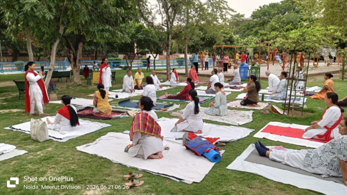 Sector 51 residents joined a free yoga session at Children's Park to celebrate International Yoga Day and promote healthy living.