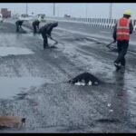 Greater Noida: Flyover in Greater Noida collapses 15 days after opening; first rain exposes the truth.