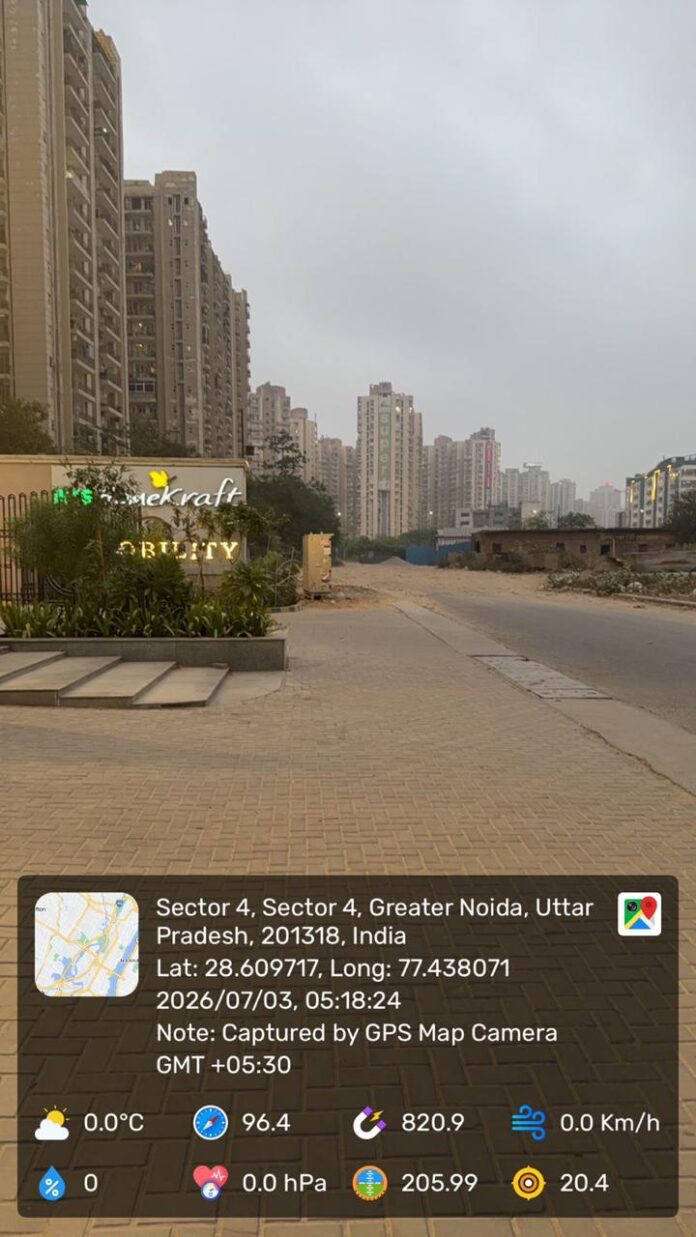 Residents of ATS Homekraft Nobility submit a representation to GNIDA, urging immediate action on long-pending infrastructure issues including road completion, drain covering, encroachment removal and improved sanitation in Greater Noida West.