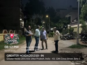 GNIDA Inspects Beta 1 Street Lights After Heavy Rain, Repairs to Begin Soon