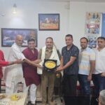 NOVRA members honour ACP First Praveen Kumar Singh for his efforts towards community policing and strengthening police-public engagement in Noida's rural areas.