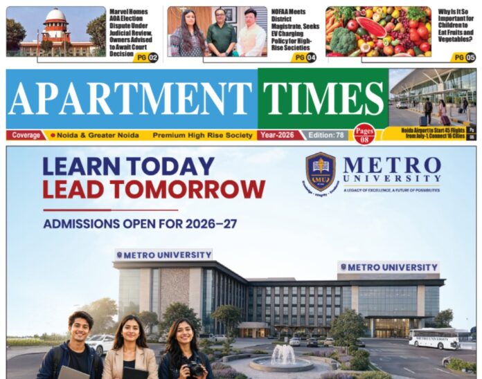 Top News and Key Highlights Apartment Times, Edition-78