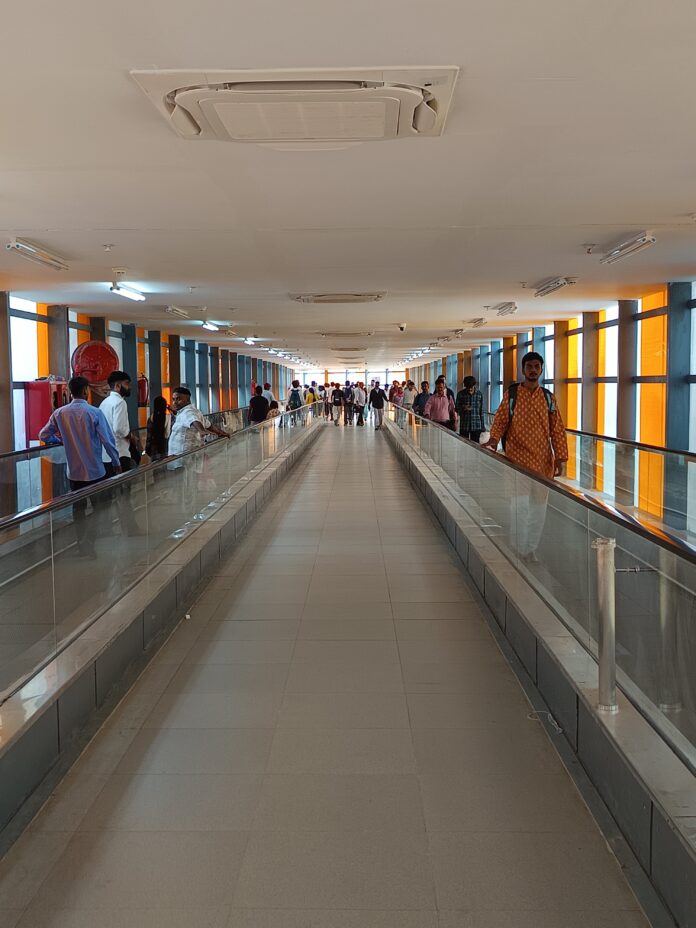 Noida’s newly opened air-conditioned skywalk connecting Sector 51 and Sector 52 Metro stations is expected to make metro interchange faster and more convenient for commuters.