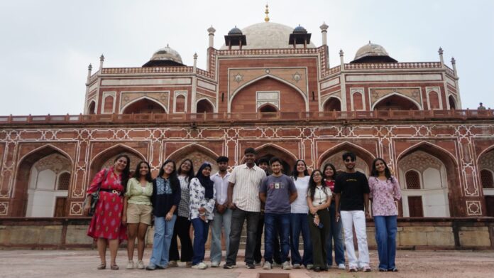 IMS DIA students during their educational visit to Humayun’s Tomb in New Delhi, exploring Mughal architecture and India’s rich historical heritage. IMS DIA students during their educational visit to Humayun’s Tomb in New Delhi, exploring Mughal architecture and India’s rich historical heritage.