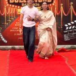 Students strike a pose during the Bollywood-themed red carpet walk at IMS Noida in Sector 62, showcasing iconic film characters and celebrity-inspired looks.