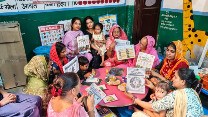 Nutrition Awareness In Bhangel: Radio Amity 107.8 FM promotes healthy eating and balanced nutrition under its “Har Thali Mein Poshan” campaign.