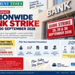 Bank customers are advised to complete essential branch-related work in advance ahead of the nationwide bank strike scheduled from September 28 to 30.
