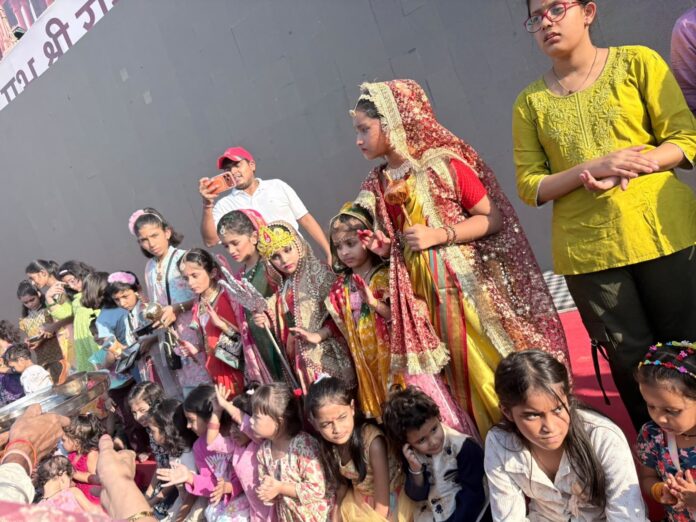 Prabhu Shri Ramlila Seva Trust organised a grand pujan of 1,008 kanya swaroops at EcoTech-12, Greater Noida West, during Navratri 2026, celebrating Maa Mahashakti, divine feminine power and the spirit of Sanatan Dharma. Prabhu Shri Ramlila Seva Trust organised a grand pujan of 1,008 kanya swaroops at EcoTech-12, Greater Noida West, during Navratri 2026, celebrating Maa Mahashakti, divine feminine power and the spirit of Sanatan Dharma.