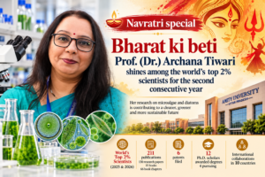 Prof. (Dr.) Archana Tiwari, Professor at Amity Institute of Biotechnology, Amity University Uttar Pradesh, Noida, whose research focuses on algal biotechnology, diatom biorefineries and environmental sustainability.