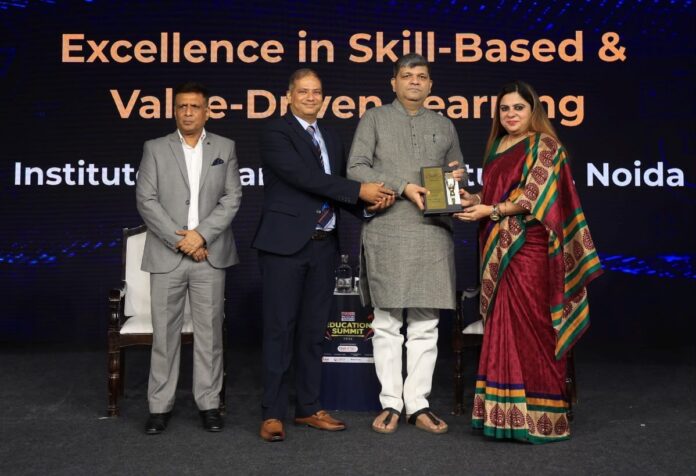 IMS Noida has received the ‘Excellence in Skill-Based & Value-Driven Learning’ award at the Times Now Education Summit 2026 in New Delhi
