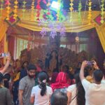 Maa Durga’s idol was installed with Vedic rituals and prayers at the Tryambakeshwar Shiv Temple in Supertech Eco Village-1, marking the beginning of the Navratri Mahotsav.