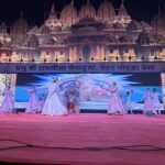 Devotees attend Ramleela performances at the Ecotech-12 ground in Greater Noida West on October 12 despite rainfall and waterlogging.