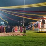 Residents of Sector 3, Greater Noida West, celebrated Dandiya and welcomed Maa Durga’s sacred jyot at Park No. 1, B Block, during the Pancham Shri Durga Puja Mahotsav 2026 on October 17.