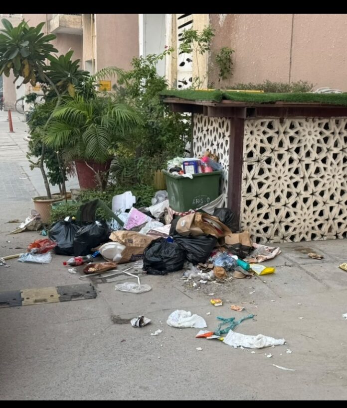 Garbage accumulation and sewage water in the basement parking area of Ajnara Homes in Greater Noida West have raised serious concerns over sanitation and residents’ health.