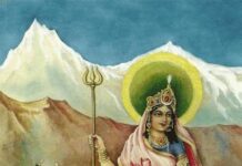 Maa Shailputri the first form of Goddess Durga and the divine daughter of the Himalayas symbolizes unwavering strength, purity, stability and new beginnings